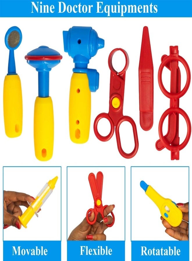 ADIMAC Doctor Set Kit Toy for Kids | Medical Play Set | Portable Medical Clinic Suitcase | Pretend Play Doctor Role Playing Kit for Boys & Girls Age 3+ (Made in India) - Image 5